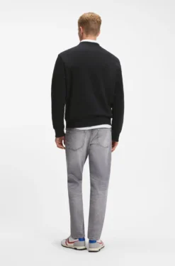 Relaxed-fit sweatshirt in cotton terry with embroidered logo
