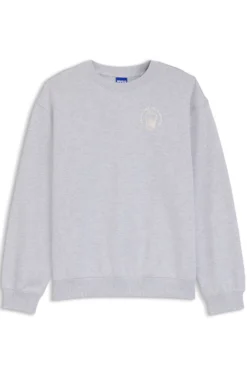 Relaxed-fit sweatshirt in cotton terry with graphic prints