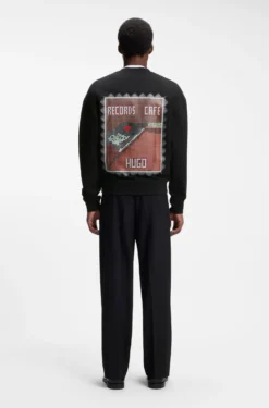Relaxed-fit sweatshirt with digital print