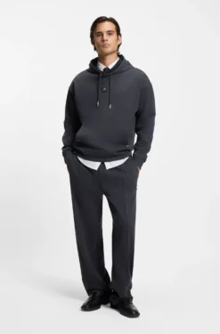 Relaxed-fit tracksuit bottoms with pintuck pleats