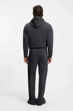 Relaxed-fit tracksuit bottoms with pintuck pleats