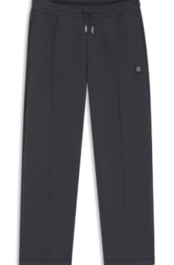 Relaxed-fit tracksuit bottoms with pintuck pleats