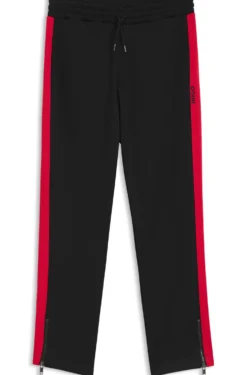 Relaxed-fit tracksuit bottoms with logo tape