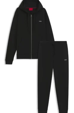 Relaxed-fit tracksuit set in French-terry cotton
