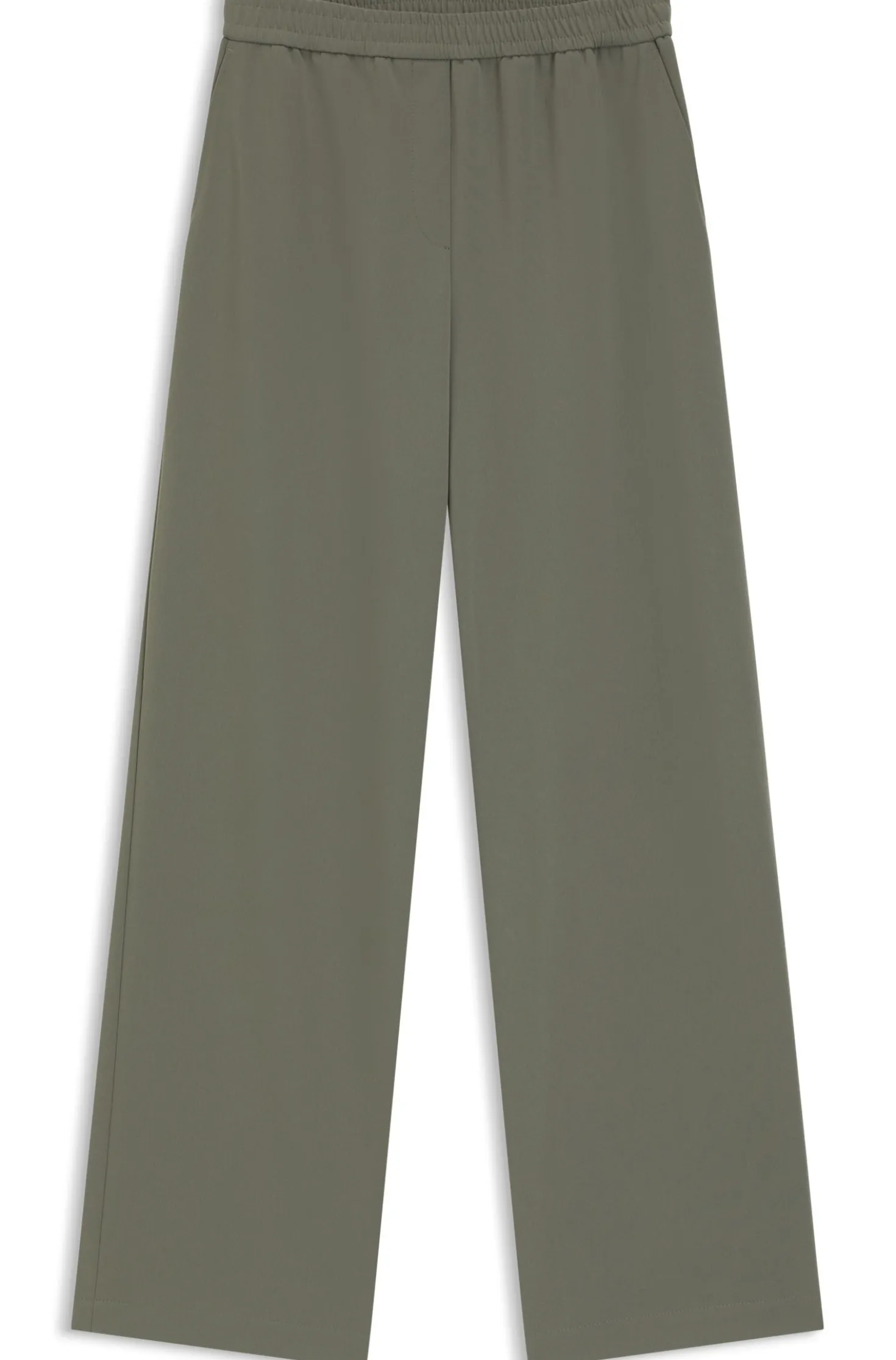 Relaxed-fit trousers in anti-static Japanese crepe