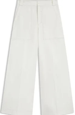 Relaxed-fit trousers in cotton canvas
