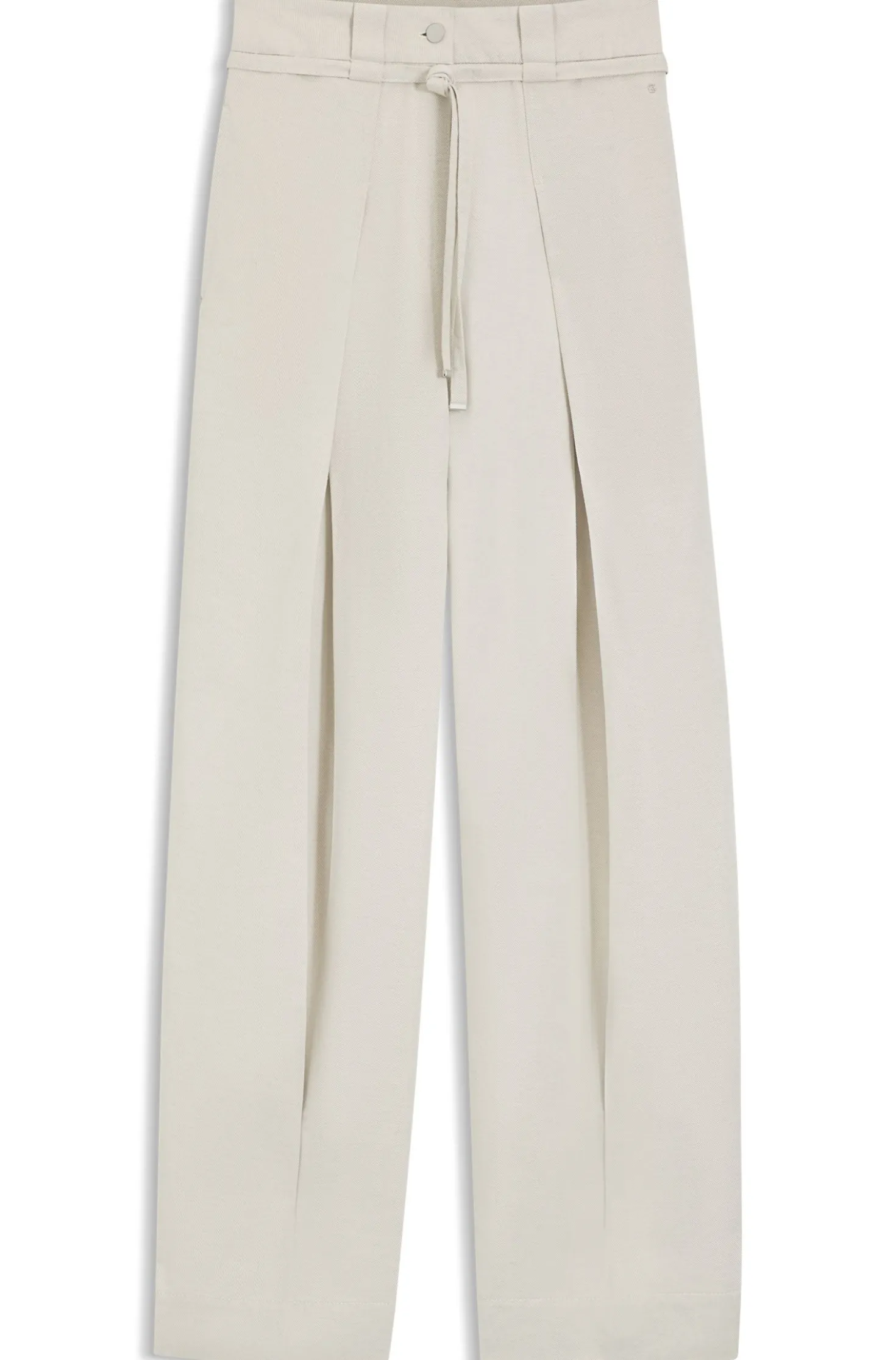Relaxed-fit trousers in cotton and linen
