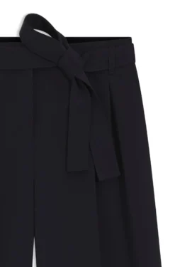 Relaxed-fit trousers in Japanese crepe