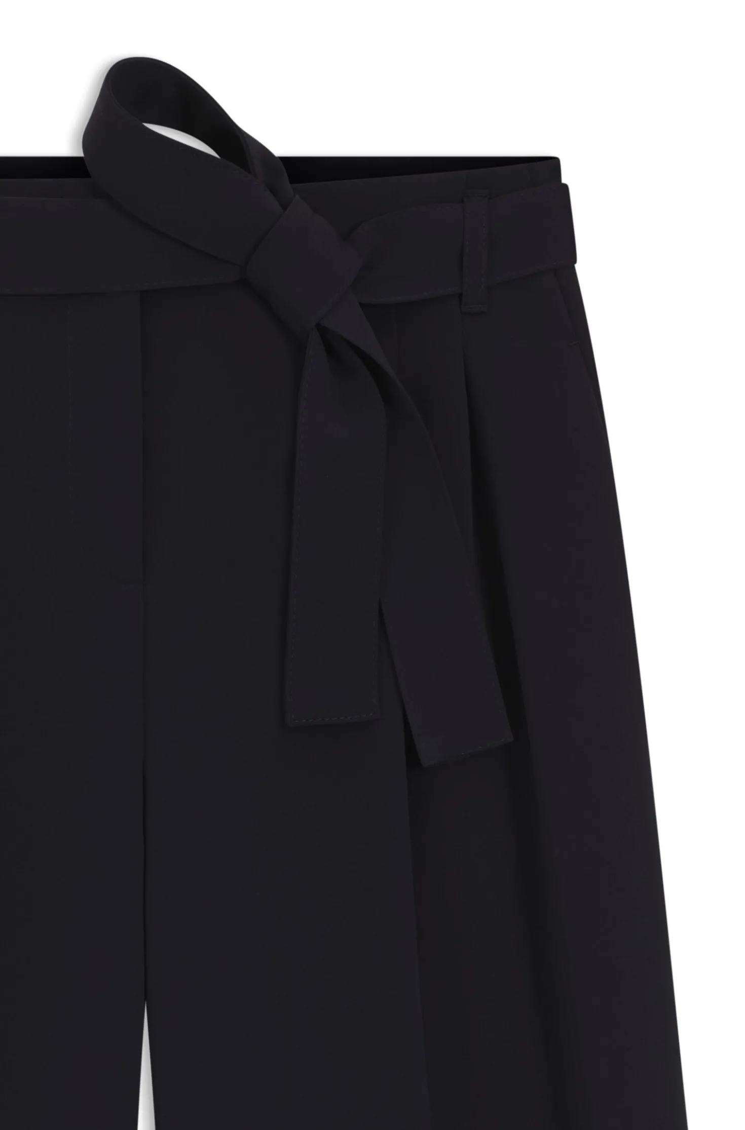 Relaxed-fit trousers in Japanese crepe