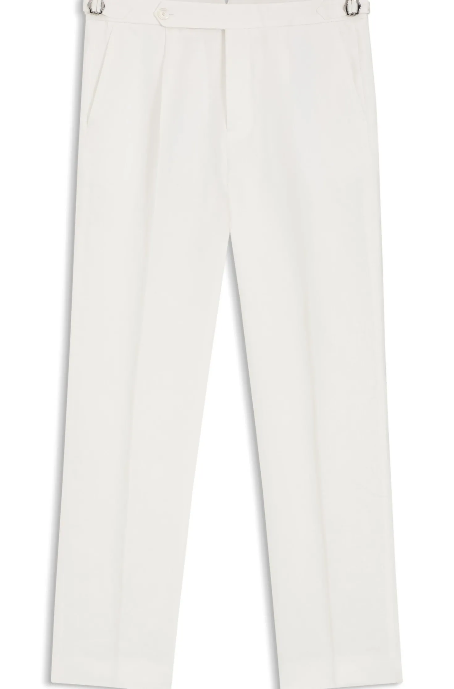 Relaxed-fit trousers in linen with front pleats