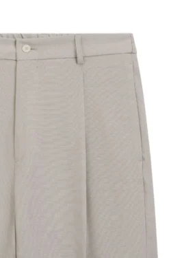 Relaxed-fit trousers in patterned virgin wool
