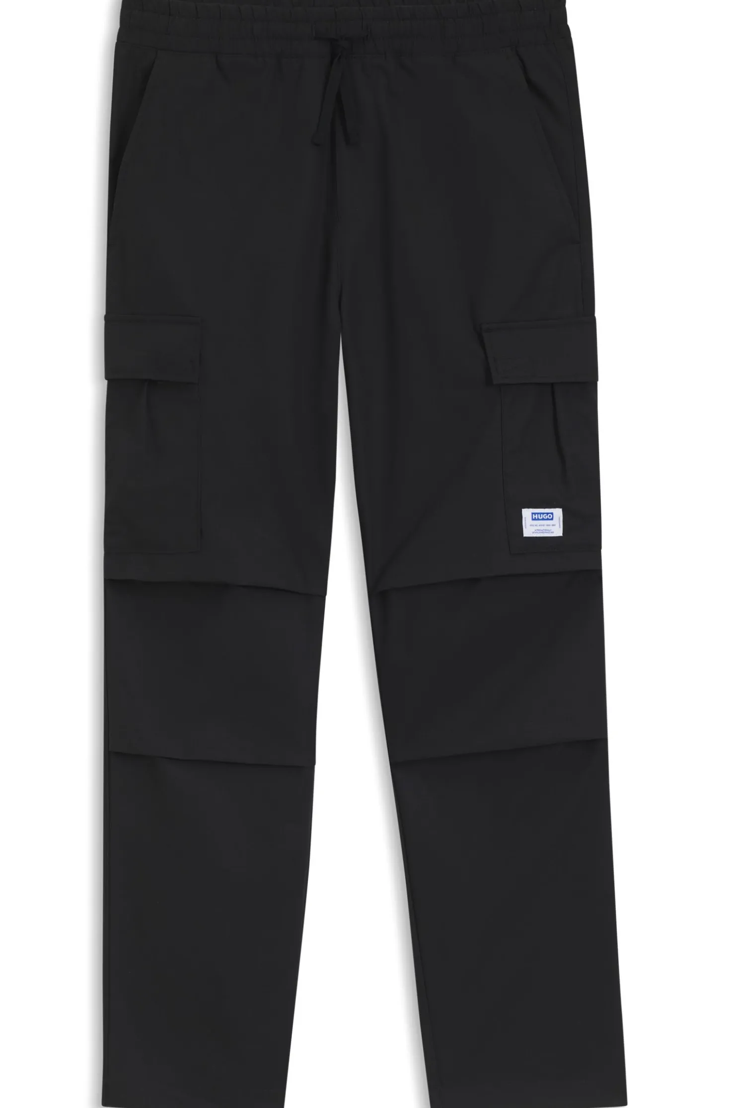 Relaxed-fit trousers in ripstop fabric