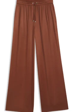Relaxed-fit trousers in satin