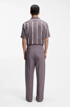 Relaxed-fit trousers in stretch cotton