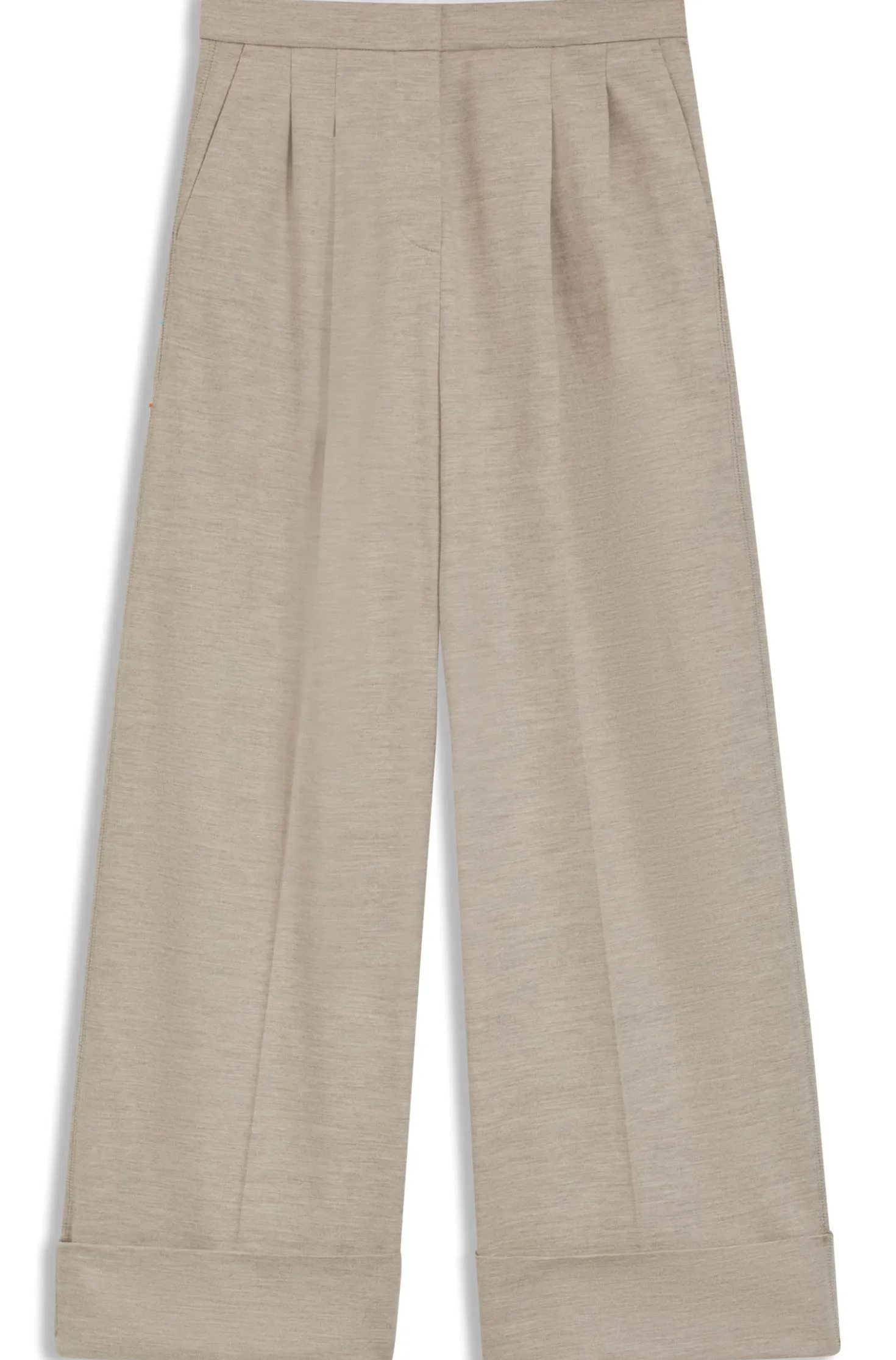 Relaxed-fit trousers in virgin wool