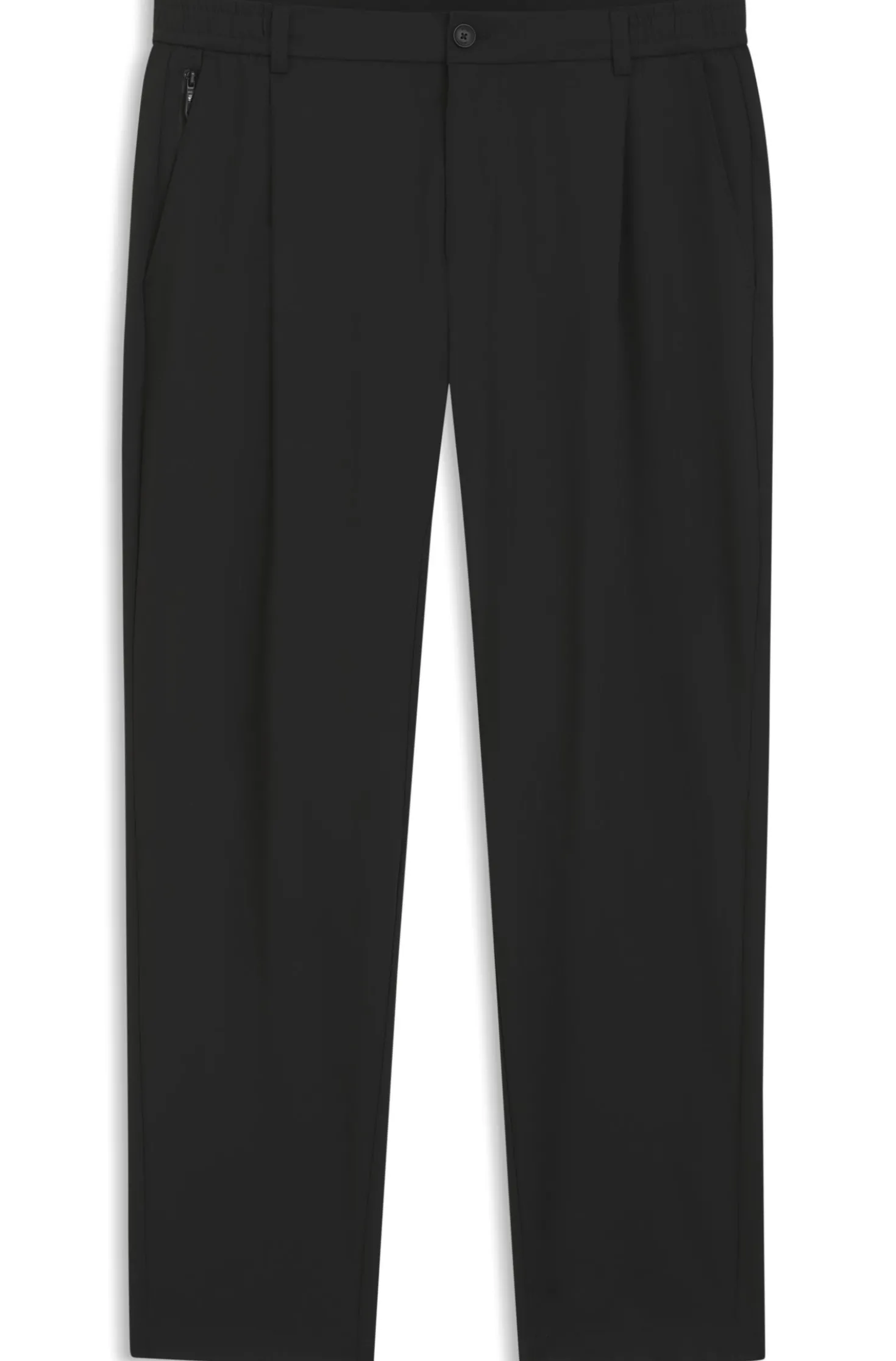 Relaxed-fit trousers with front pleats