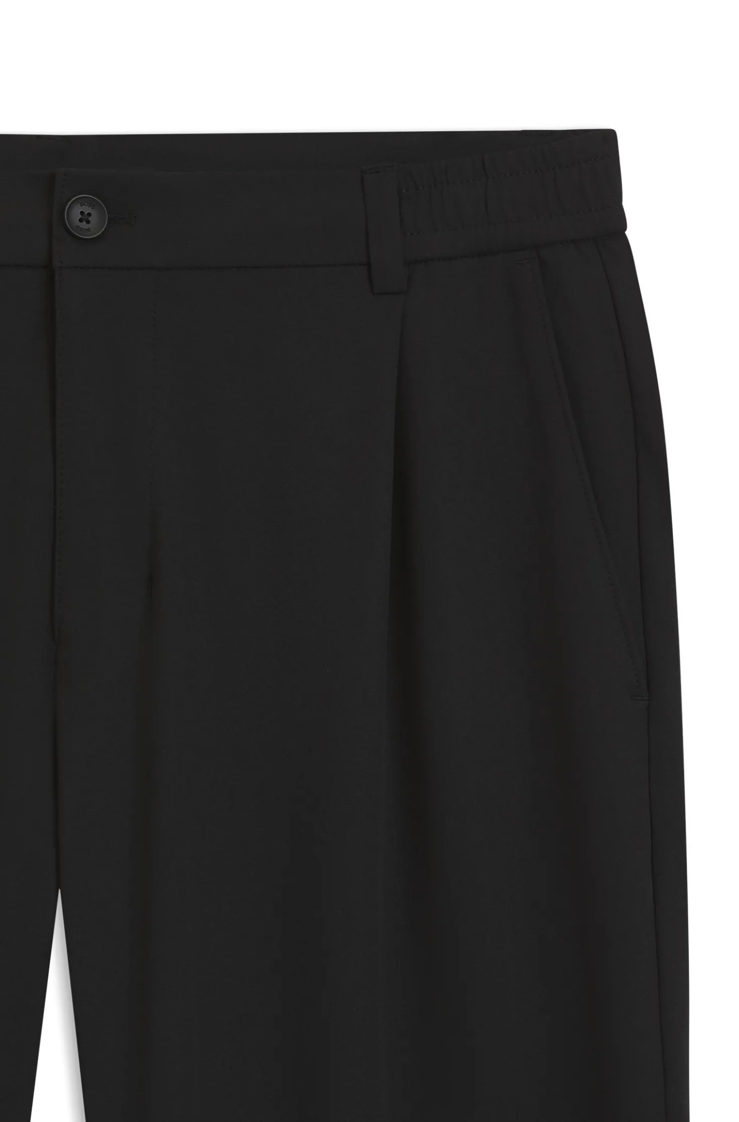 Relaxed-fit trousers with front pleats