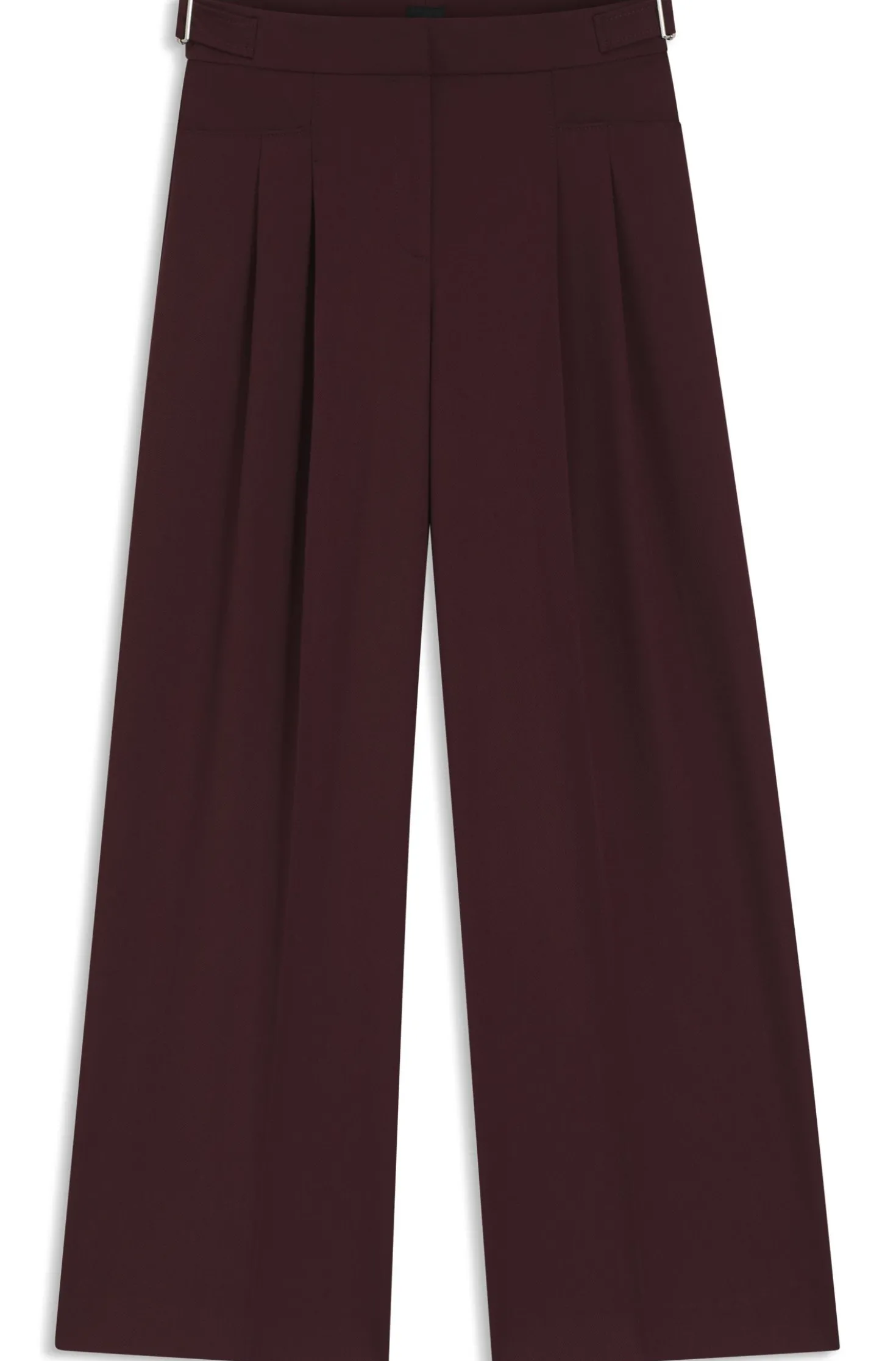Relaxed-fit trousers with wide leg