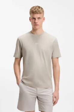 Relaxed-fit T-shirt with a layered logo print