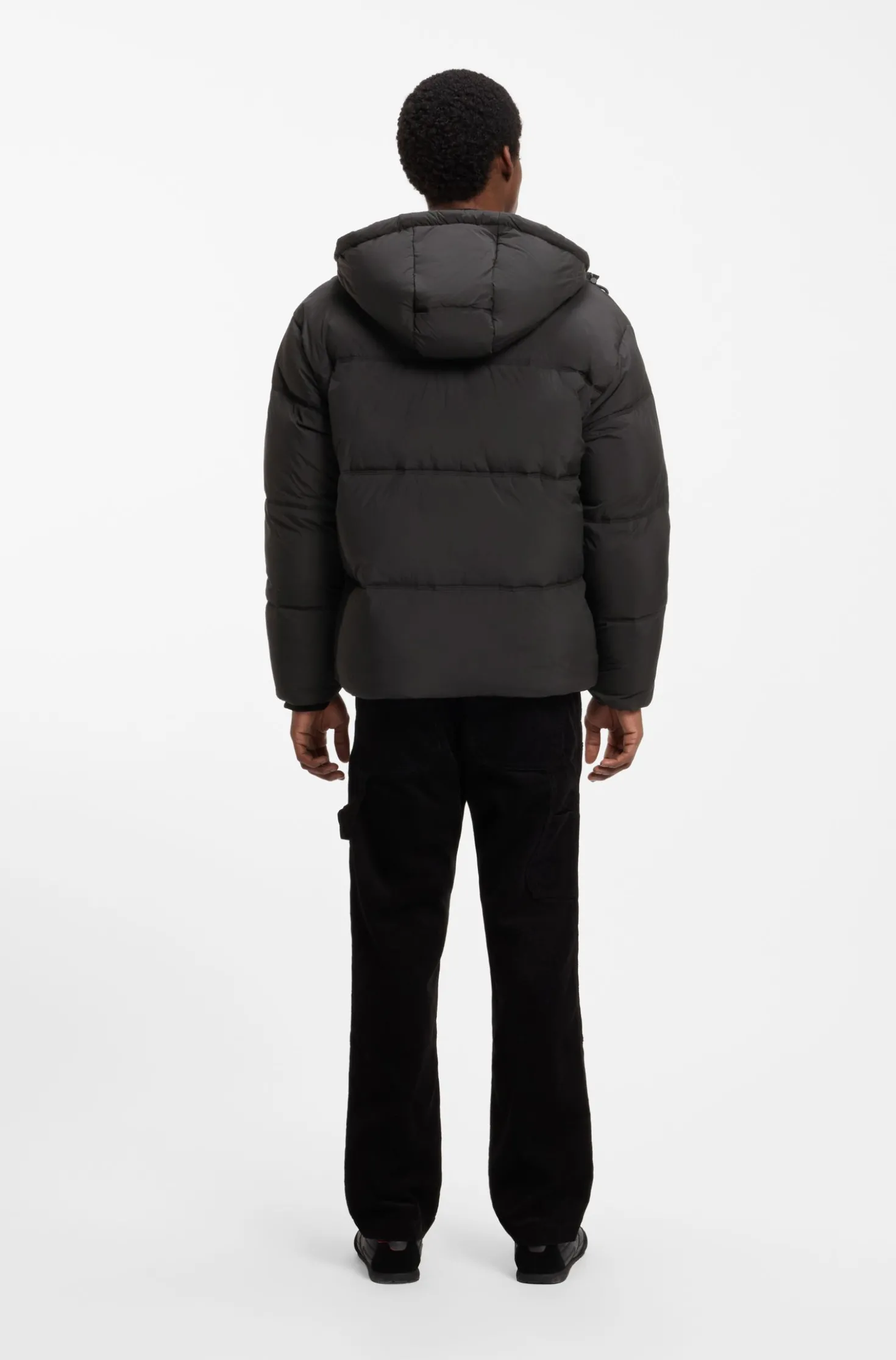 Relaxed-fit water-repellent jacket with logo badge