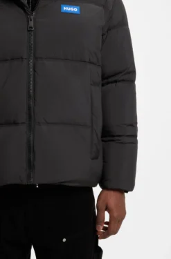 Relaxed-fit water-repellent jacket with logo badge
