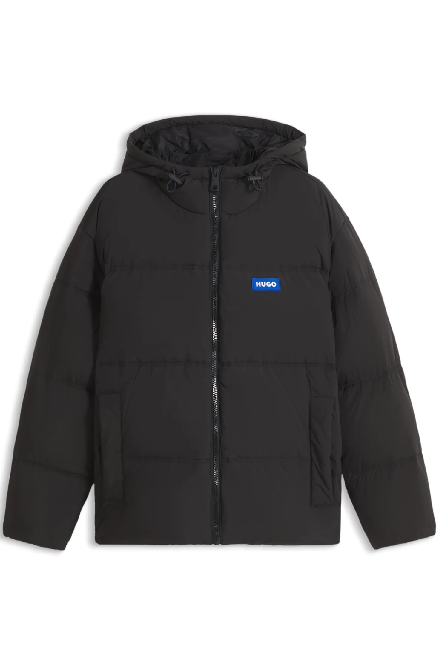 Relaxed-fit water-repellent jacket with logo badge