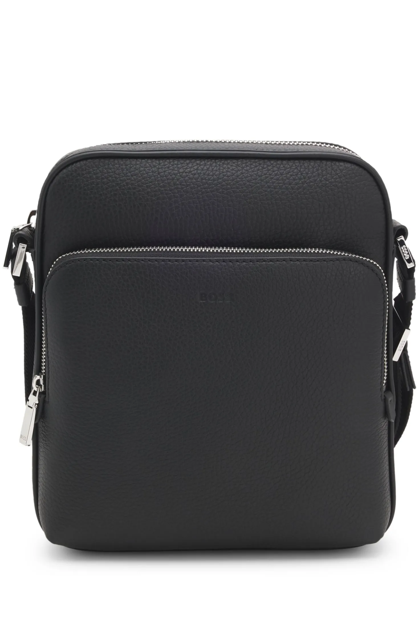 Reporter bag in natural-grain Italian leather
