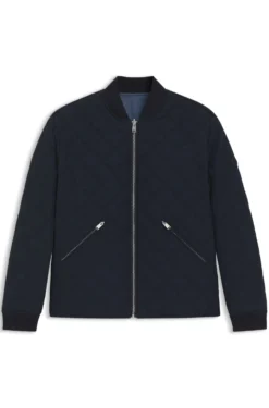 Reversible water-repellent jacket with quilting