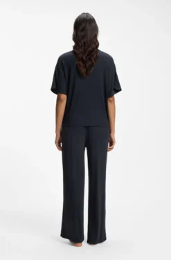 Ribbed-jersey pyjama top with Double B monogram