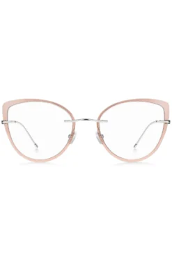 Rimless optical frames with coloured contours
