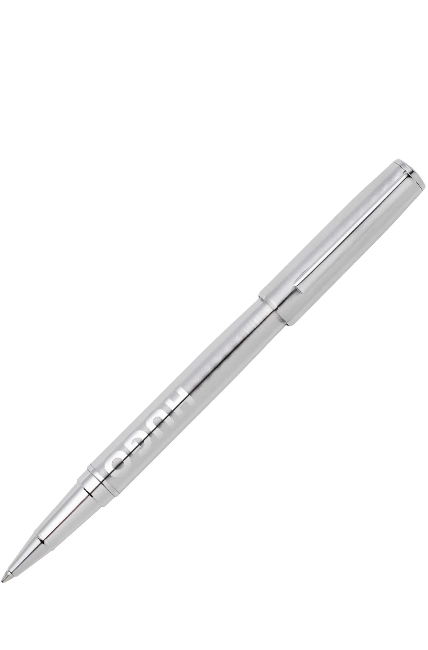 Rollerball pen in brass with chrome plating