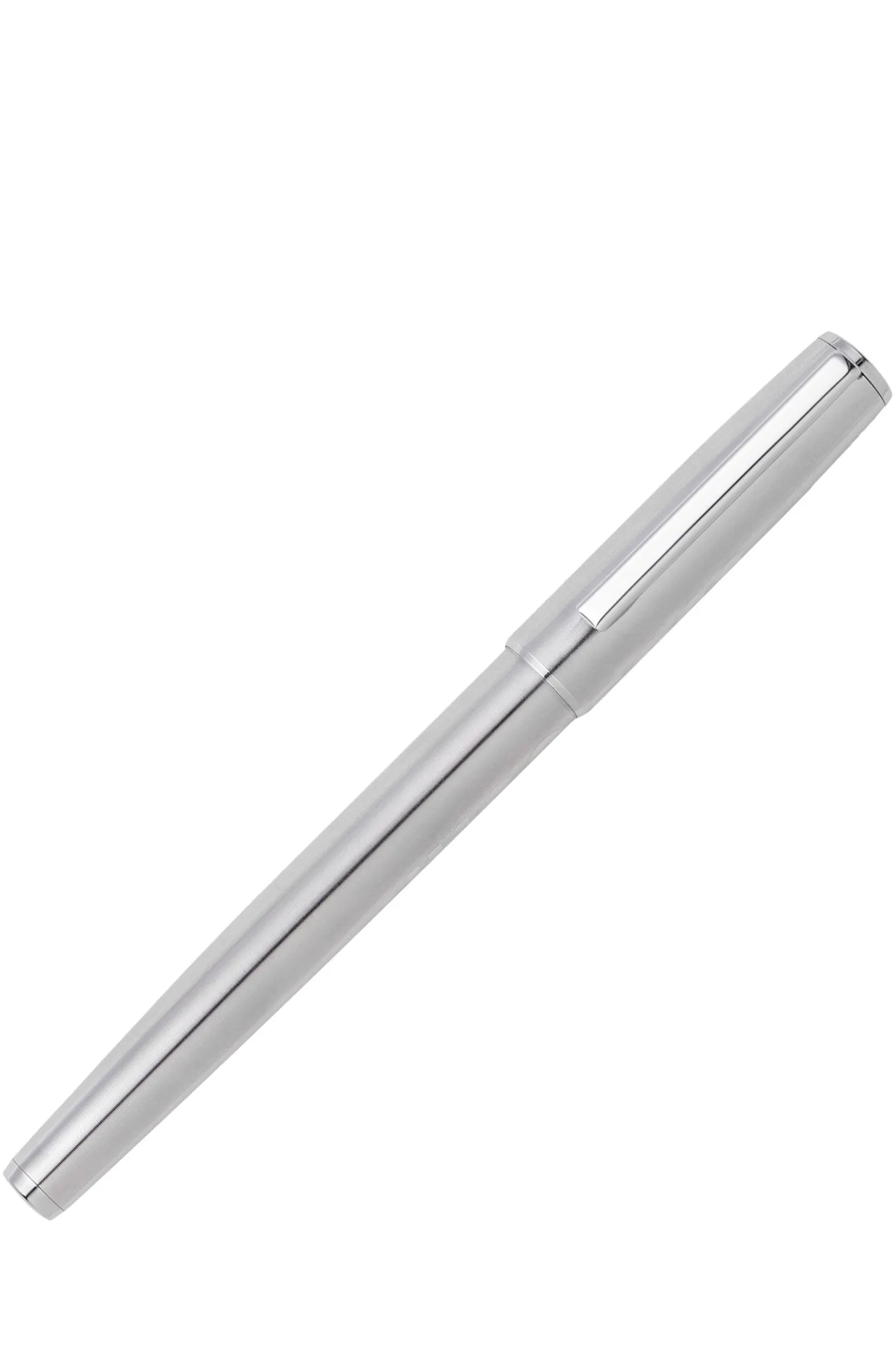 Rollerball pen in brass with chrome plating