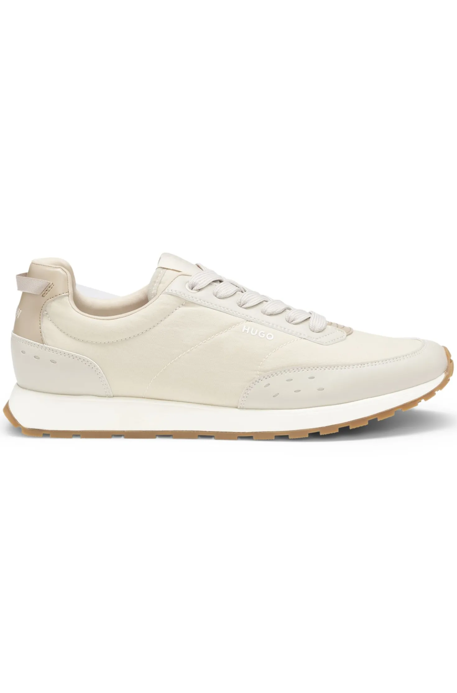 Running-inspired trainers with zigzag detailing