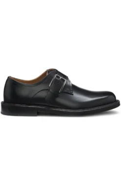 Runway monk shoes in Italian leather