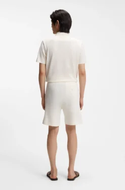 Shorts in Italian-made cotton and linen
