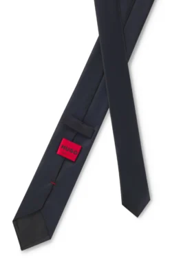 Silk-blend tie with a plain weave