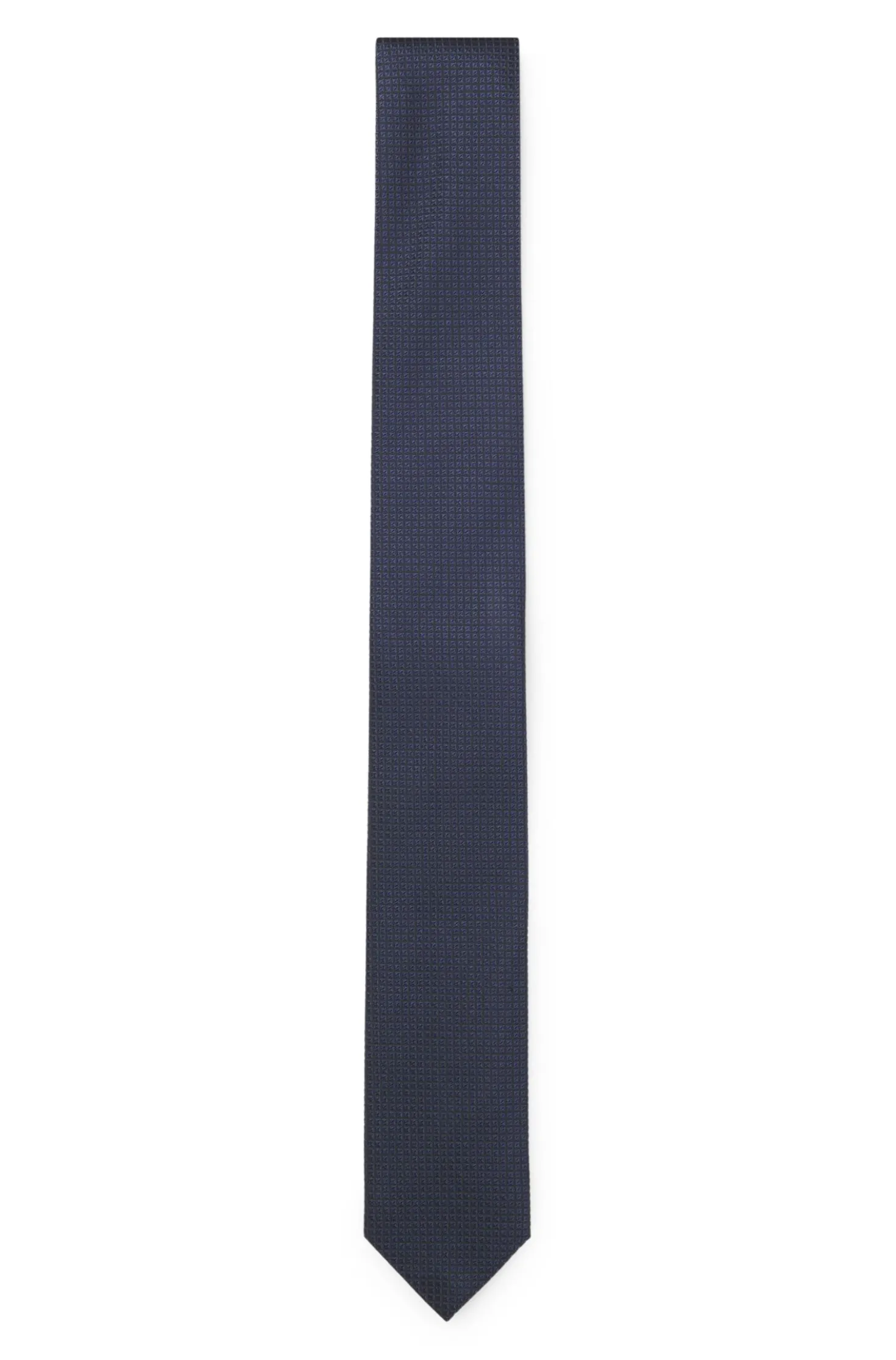 Silk-blend tie with micro pattern