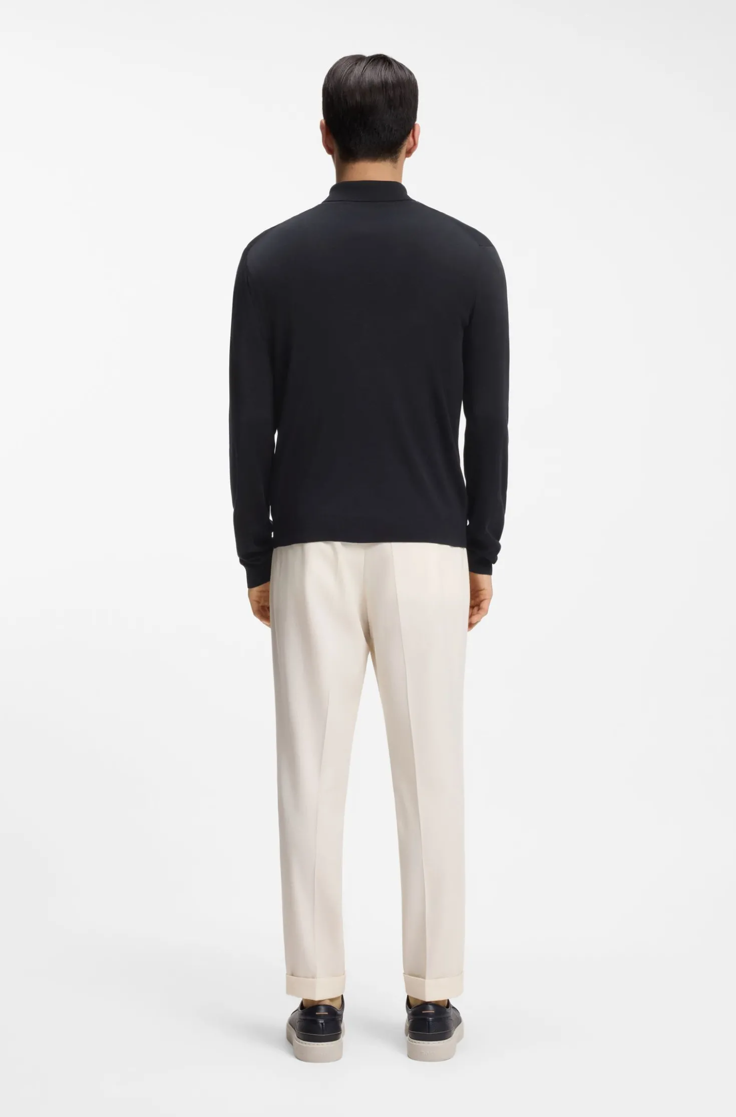 Silk cardigan with mesh panelling