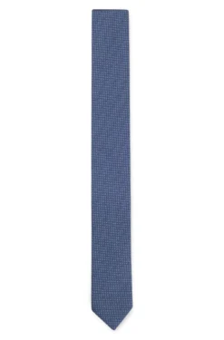 Silk tie with jacquard pattern