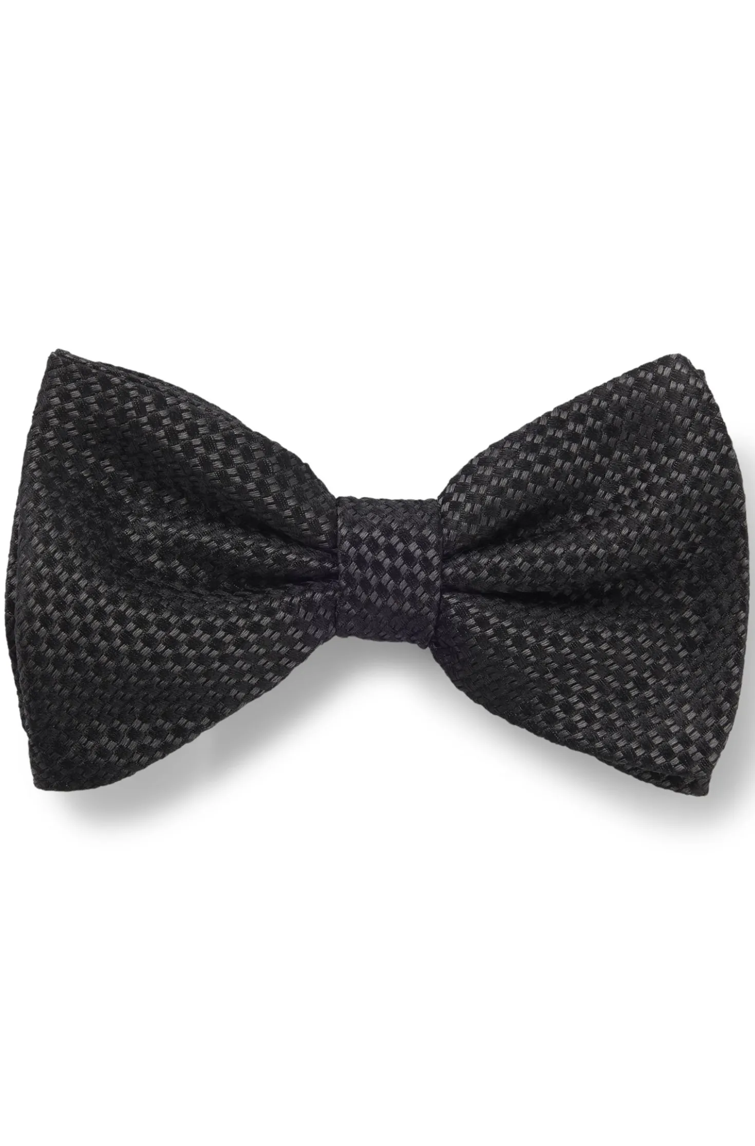 Silk tie with jacquard-woven pattern