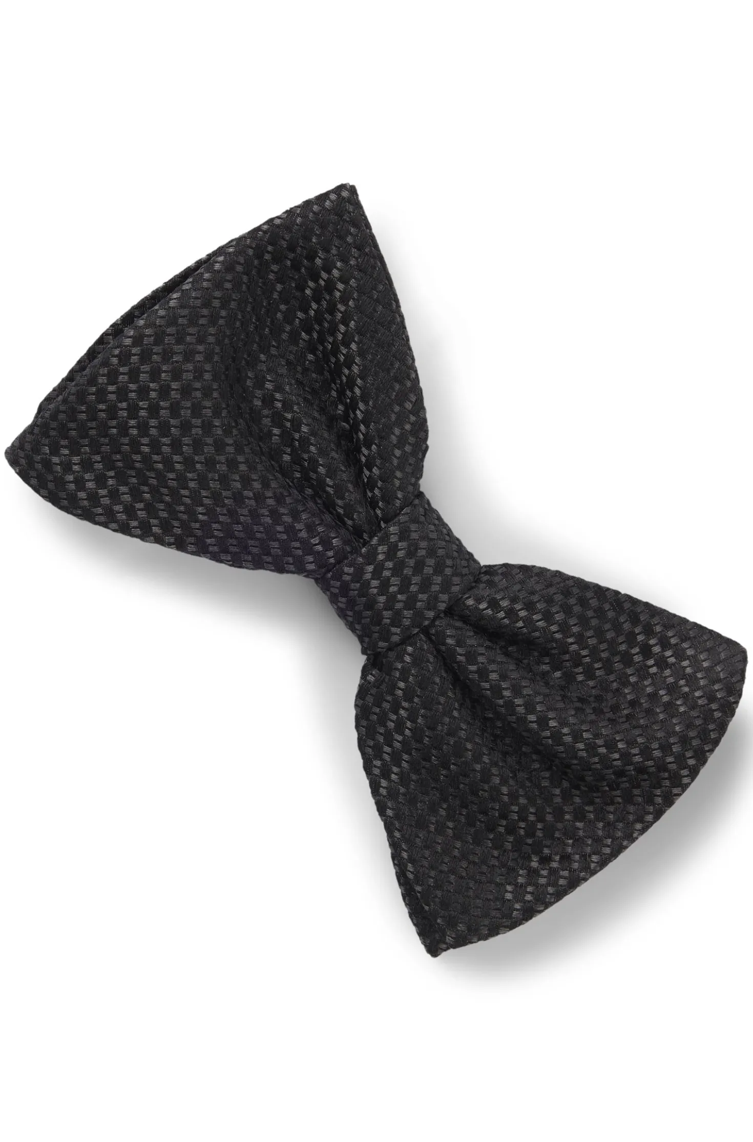 Silk tie with jacquard-woven pattern
