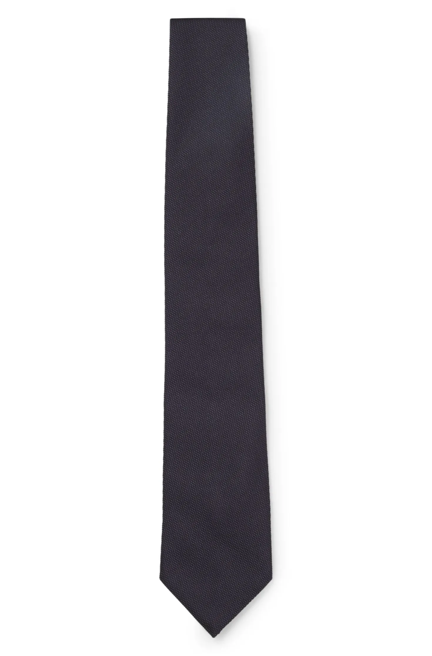 Silk tie with solid weave