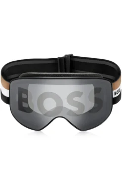 Ski goggles with logo detailing