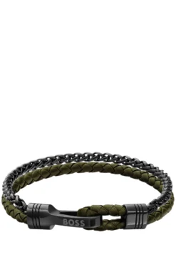 Sleek bracelet with polished hardware details