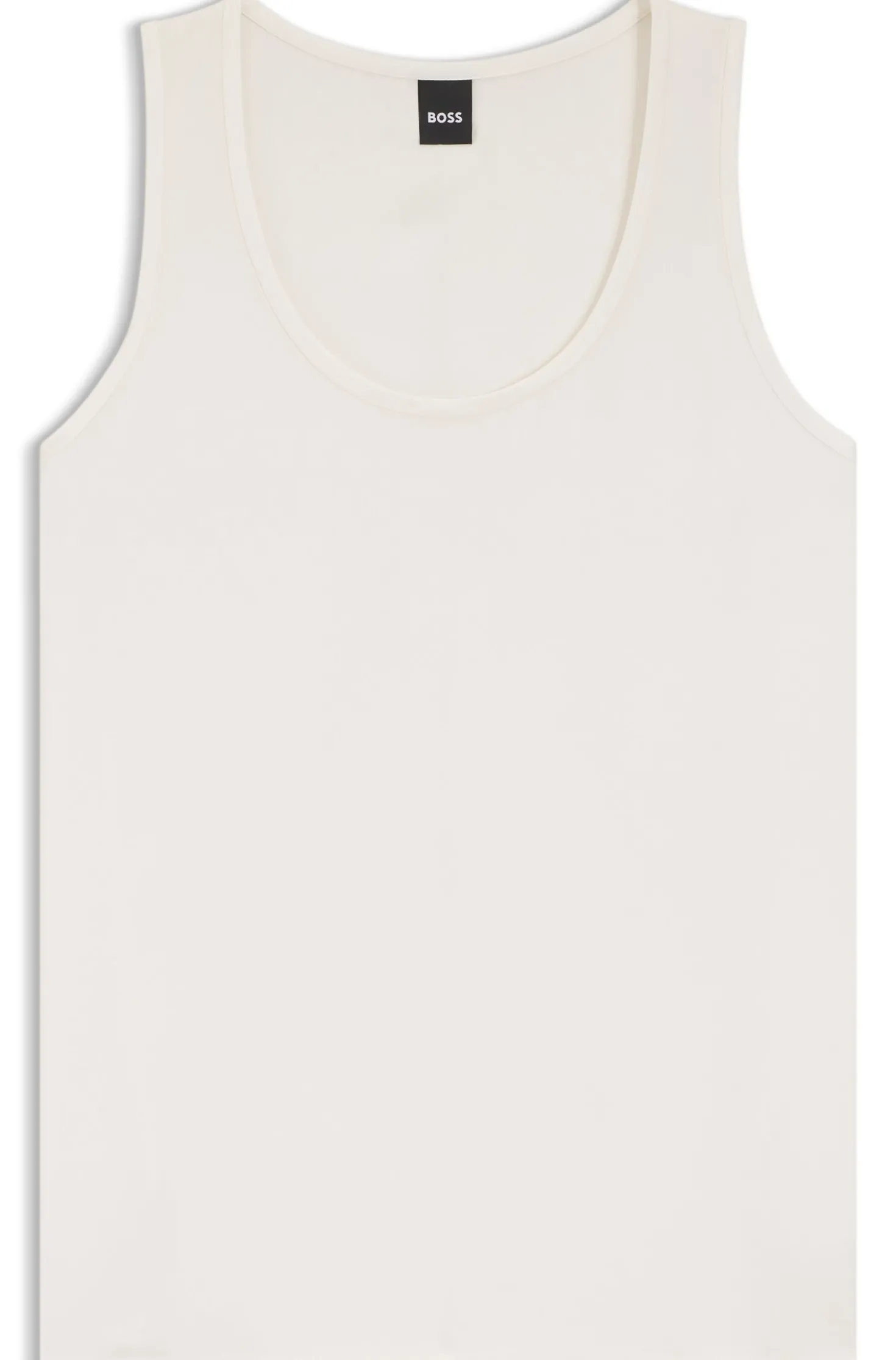 Sleeveless top in stretch silk