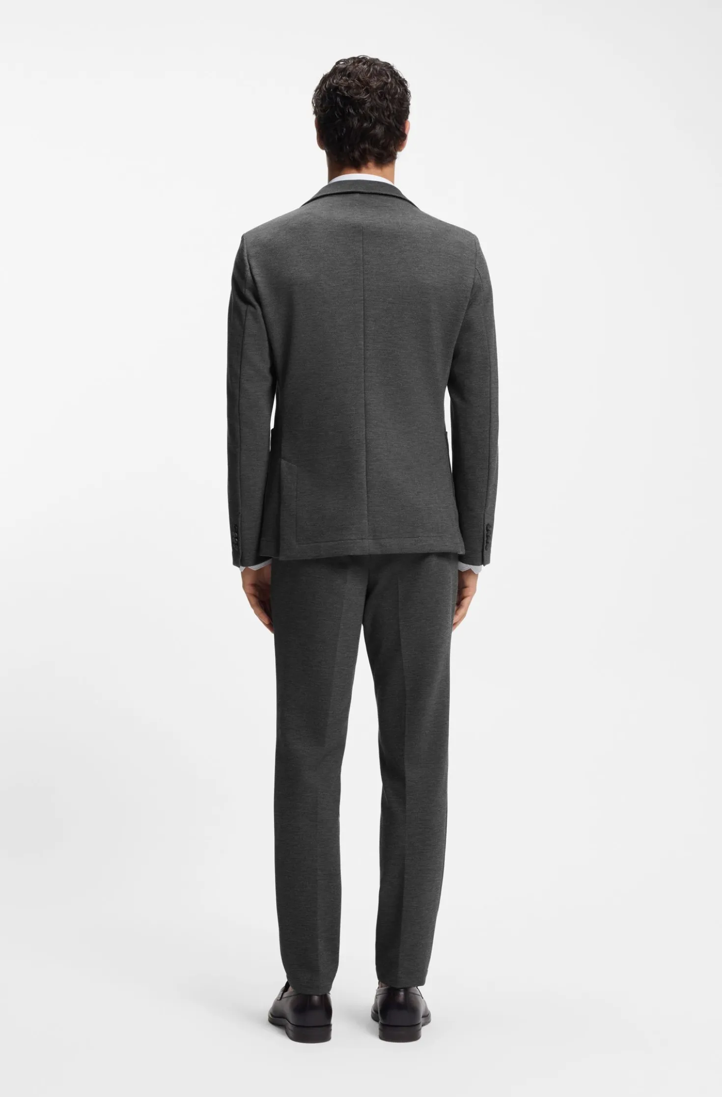 Slim-fit blazer in performance-stretch fabric
