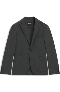 Slim-fit blazer in performance-stretch fabric