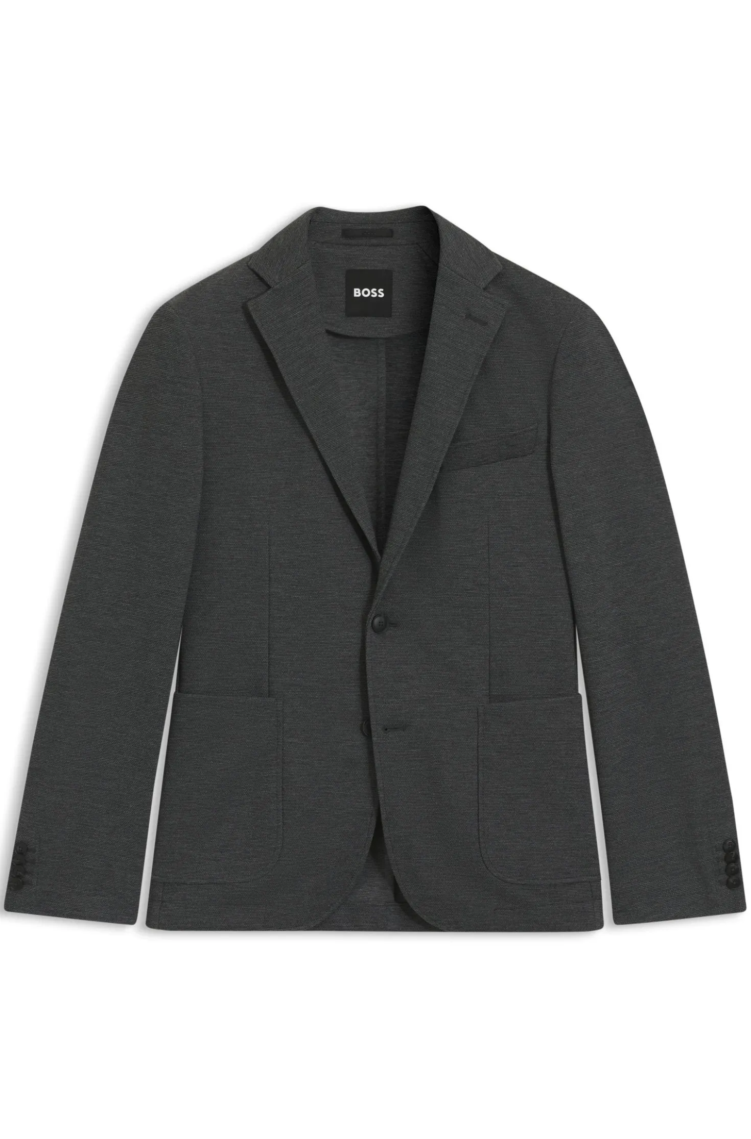 Slim-fit blazer in performance-stretch fabric