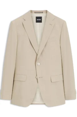Slim-fit blazer in stretch chiffon
