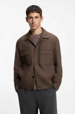 Slim-fit blazer with patch chest pockets